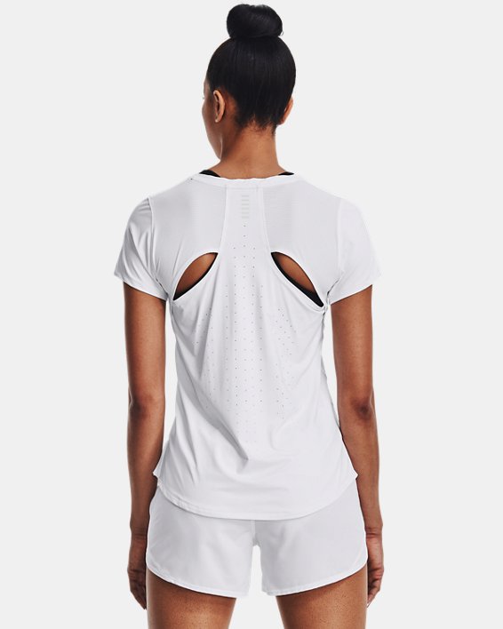 T-shirt UA Iso-Chill 200 Laser pour femmes, White, pdpMainDesktop image number 4
